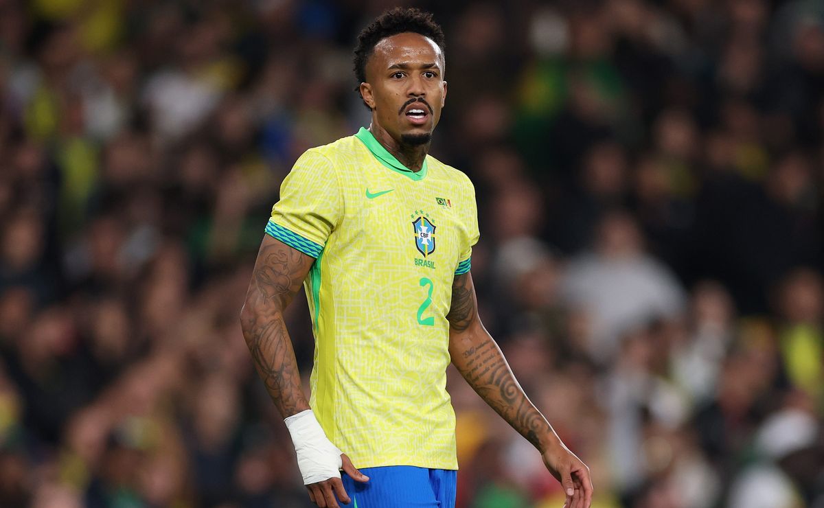 Éder Militão analisa adaptação na lateral-direita após boa atuação pela Seleção Brasileira: “Eu fico feliz”