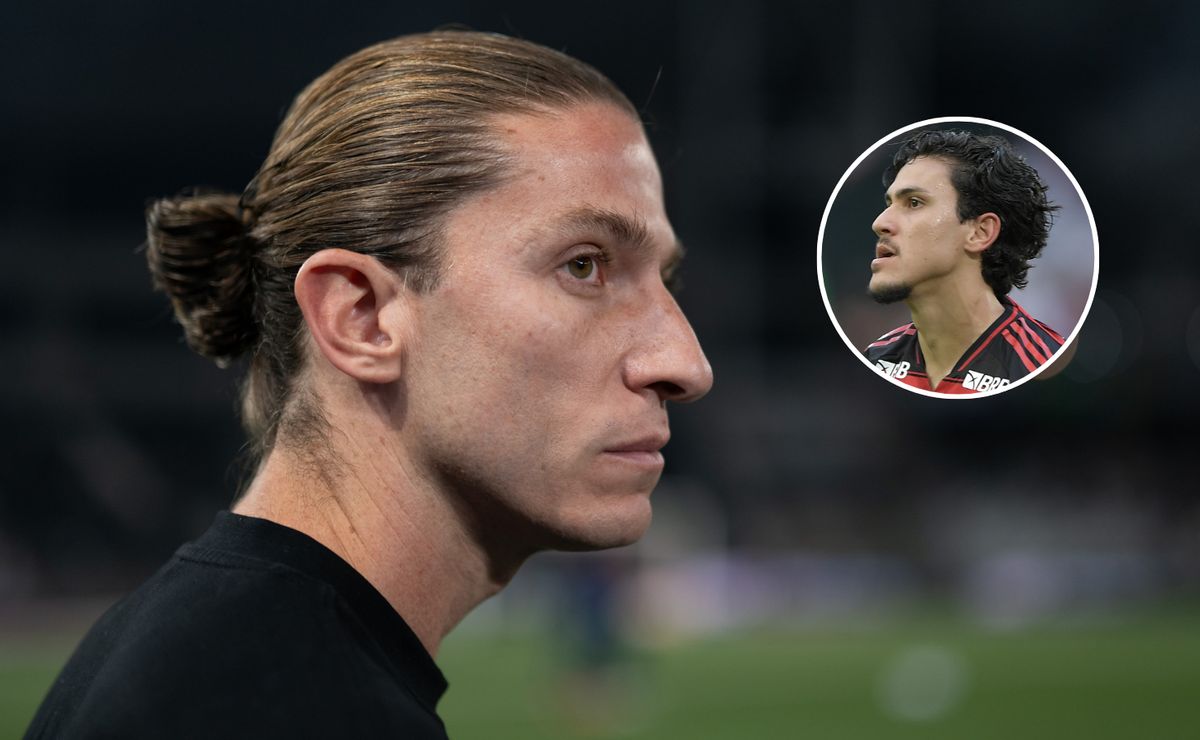 Declaração de Filipe Luís sobre Pedro causa reviravolta antes de Palmeiras x Flamengo na Libertadores