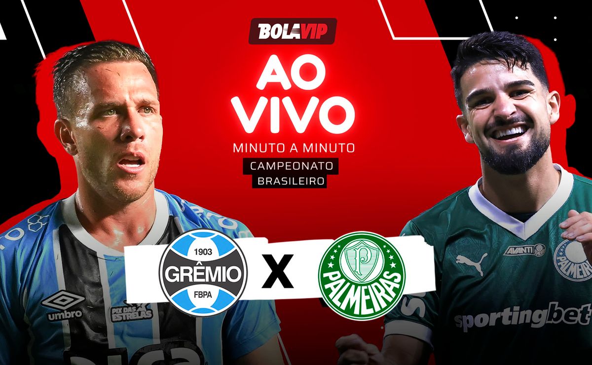 Grêmio x Palmeiras: Ver ao vivo jogo da 36ª rodada do Brasileirão Betano