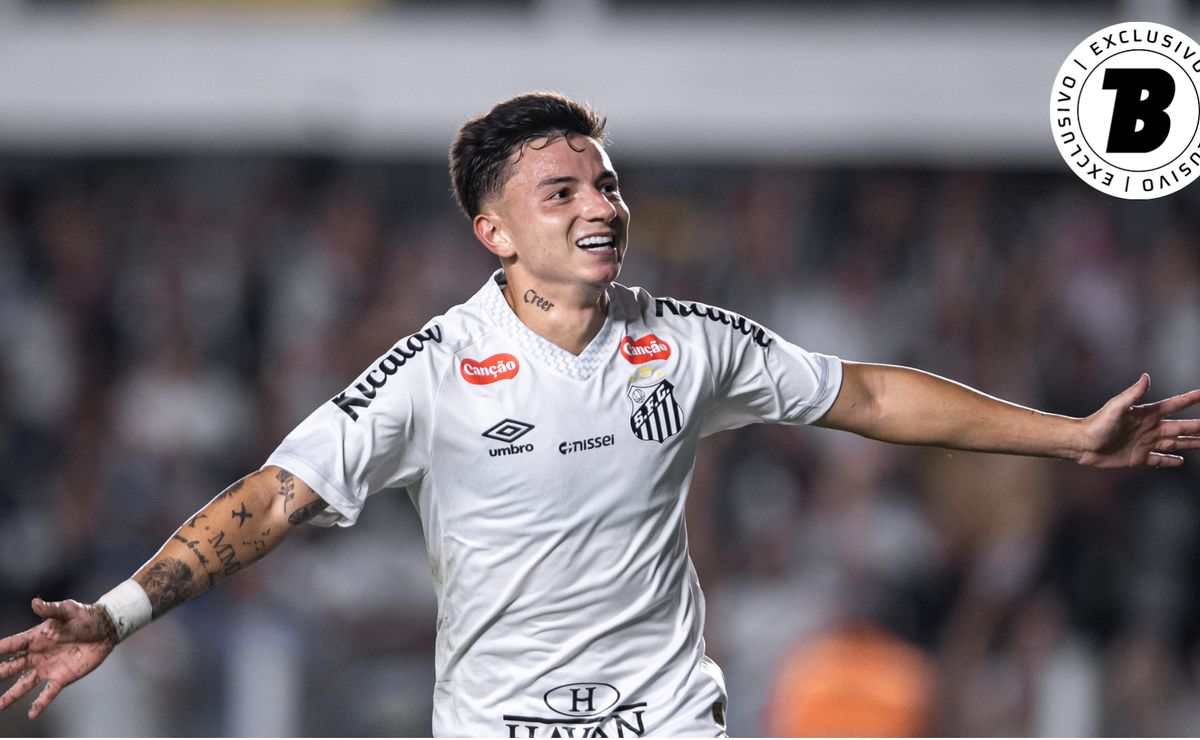 Álvaro Barreal cresce no Santos e aumenta suas participações em gols em quase 70%