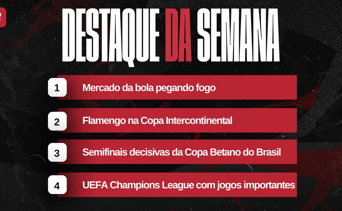 Agenda completa da semana: Duelos decisivos e mercado da bola pegando fogo
