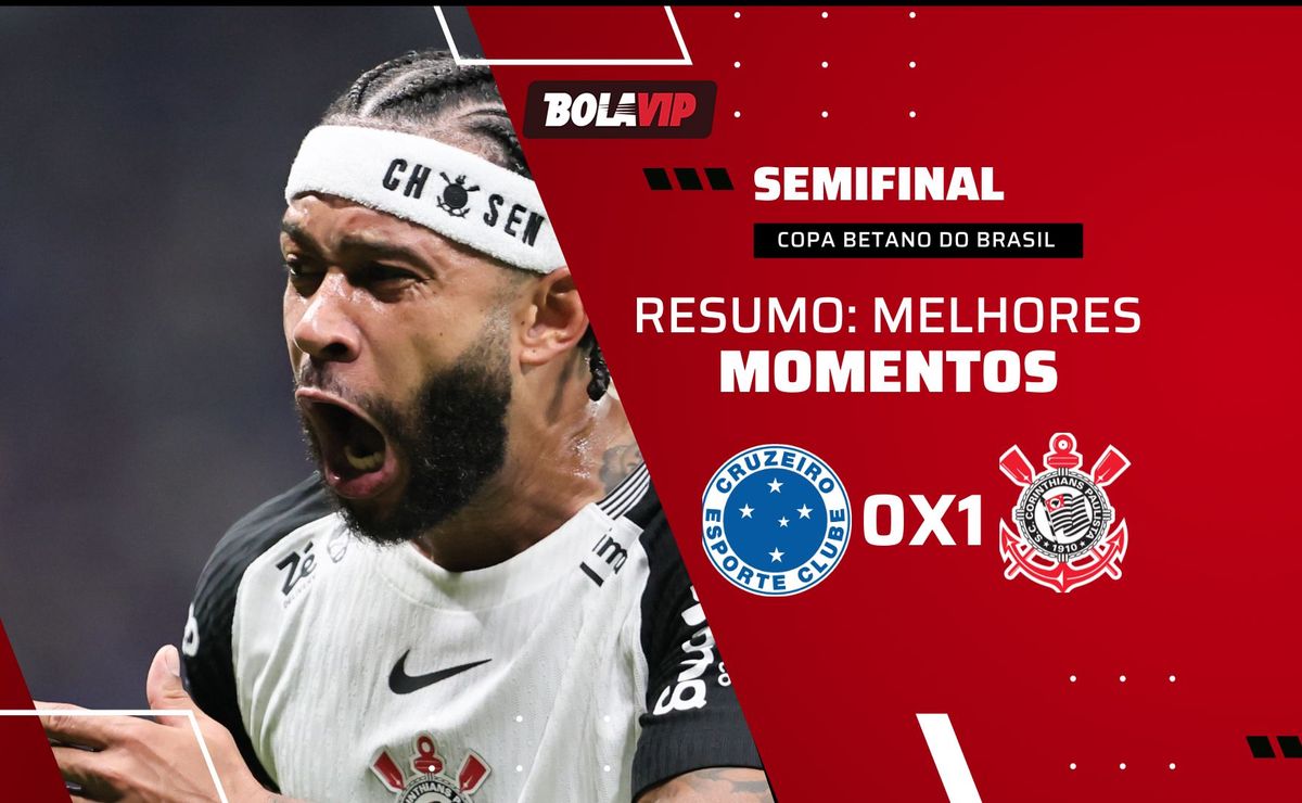 Cruzeiro 0 x 1 Corinthians: confira o resumo da vitória alvinegra pela Copa Betano do Brasil
