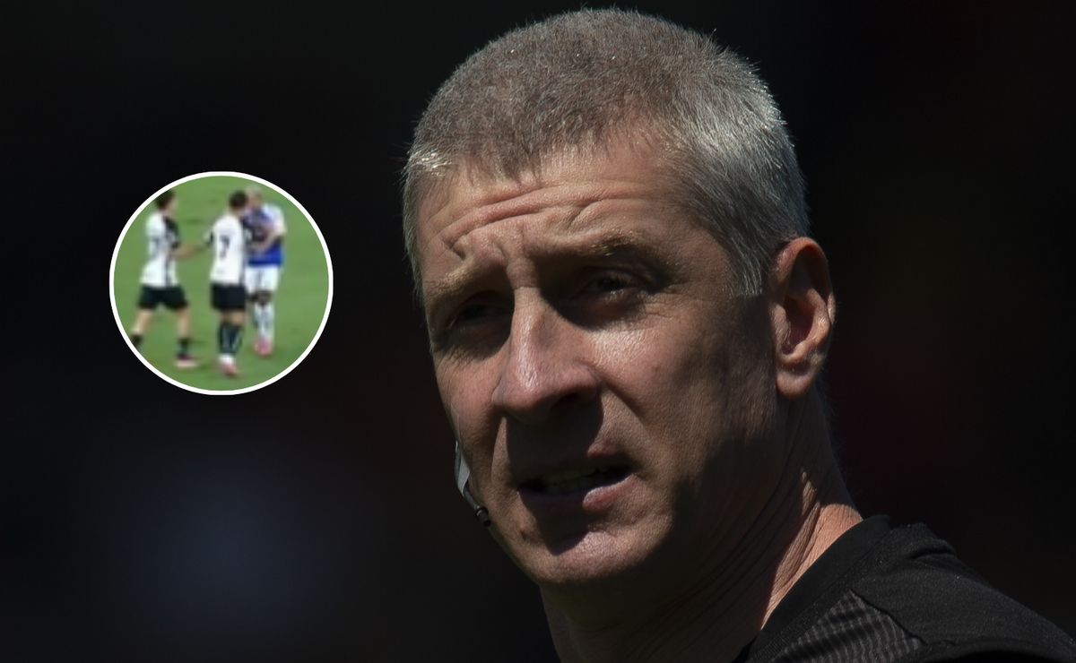 Lance polêmico de Maycon em Matheus Pereira gera reclamação a Daronco em Cruzeiro x Corinthians