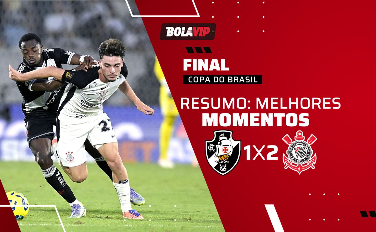 Corinthians vence Vasco por 2 a 1 no Maracanã e se sagra campeão da Copa Betano do Brasil
