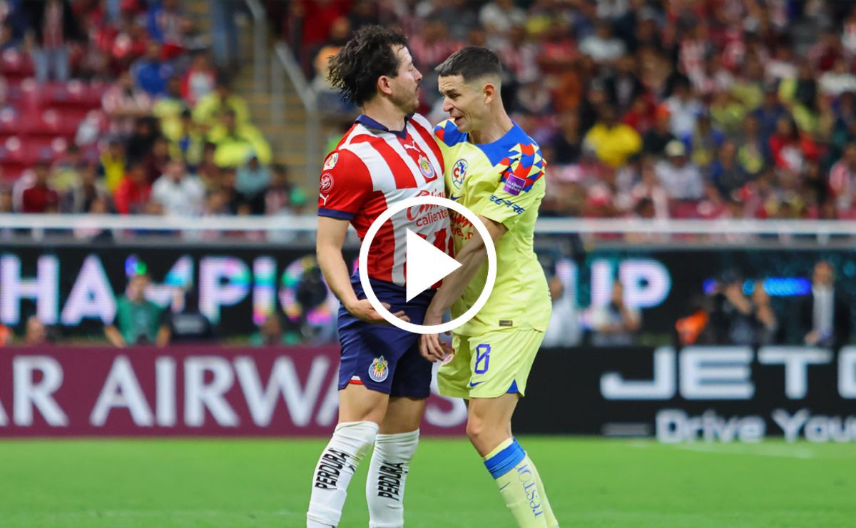 El polémico choque entre Fidalgo y Mozo en el partido Chivas vs. América