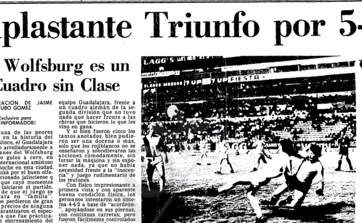 A 50 años de la goleada de Chivas al Wolfsburgo, uno de los días con más gloria para el club