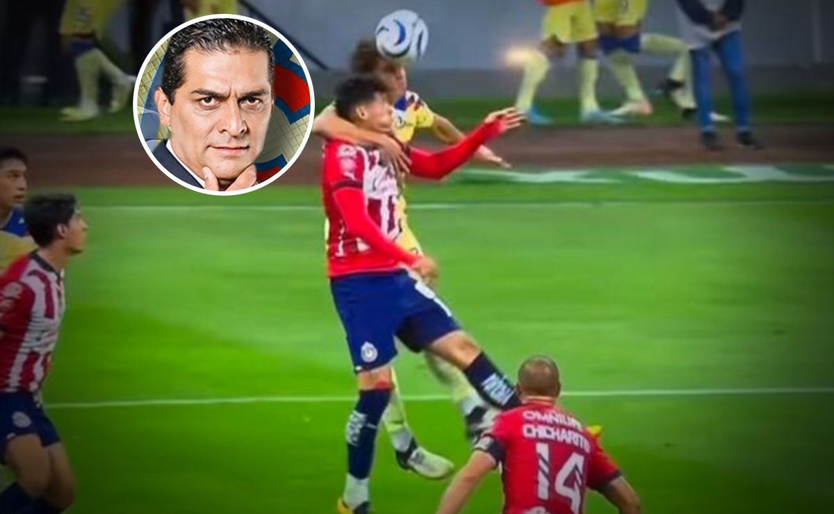 Felipe Ramos Rizo rectifica falta de Igor Lichnovsky y perjudica a Chivas