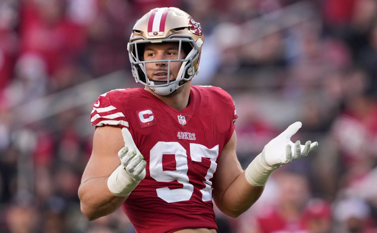 John Lynch on Nick Bosa trade rumors: 'No.'