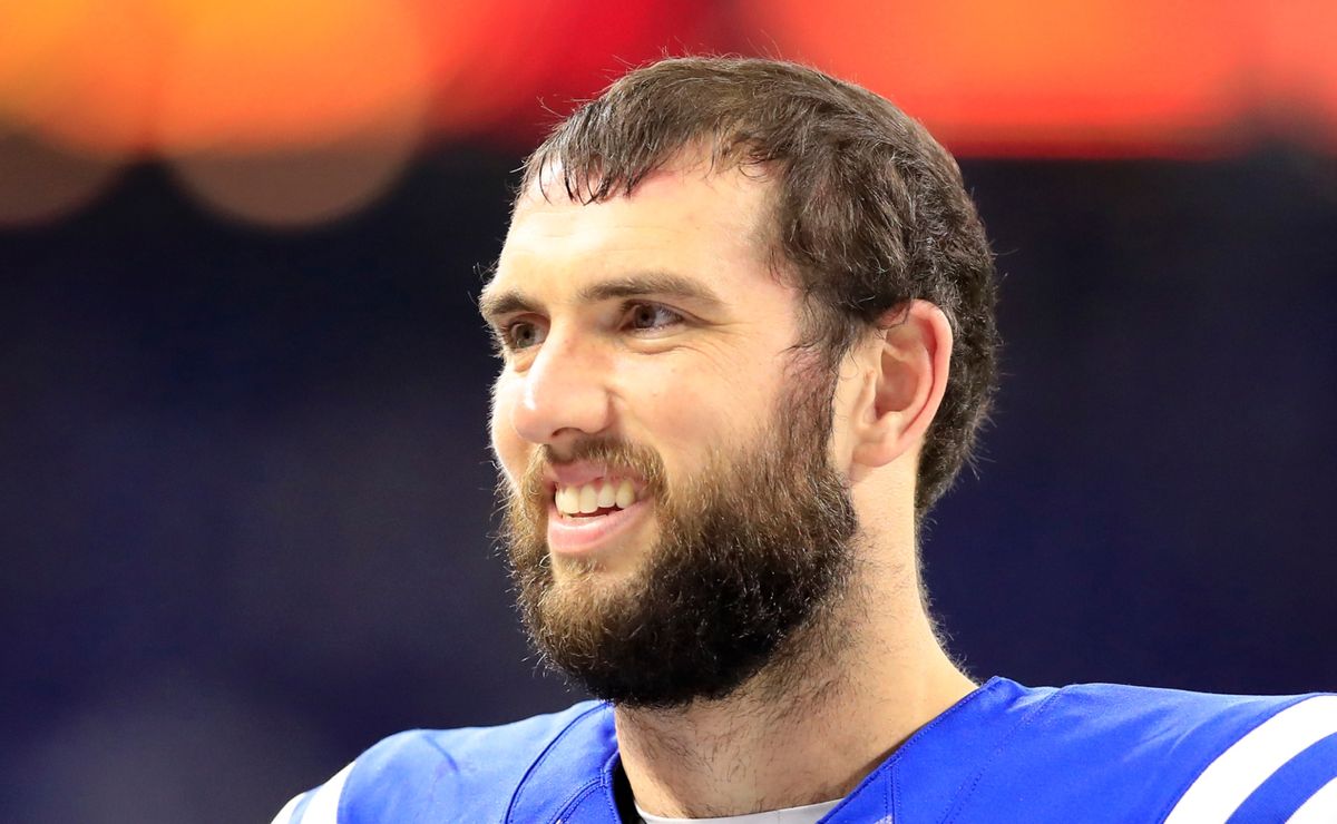 Captain Andrew Luck makes surprise appearance