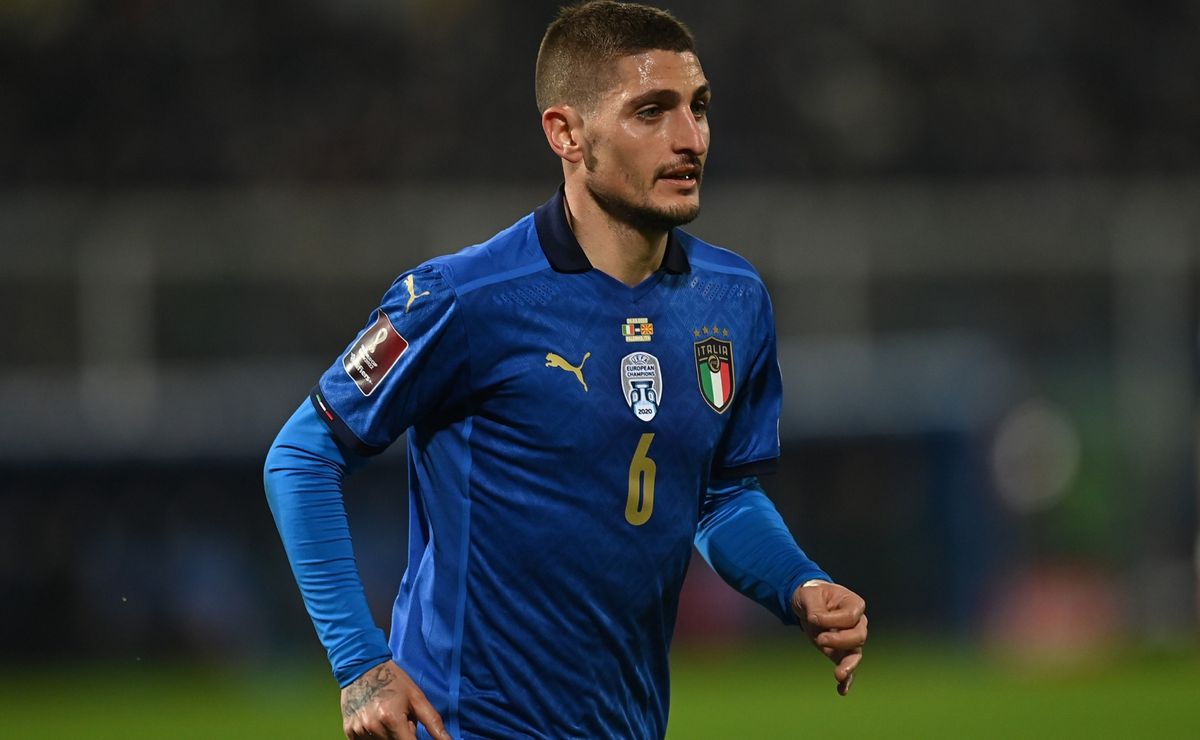 Why is Marco Verratti not playing for Italy against Switzerland in Euro 2024 Round of 16?