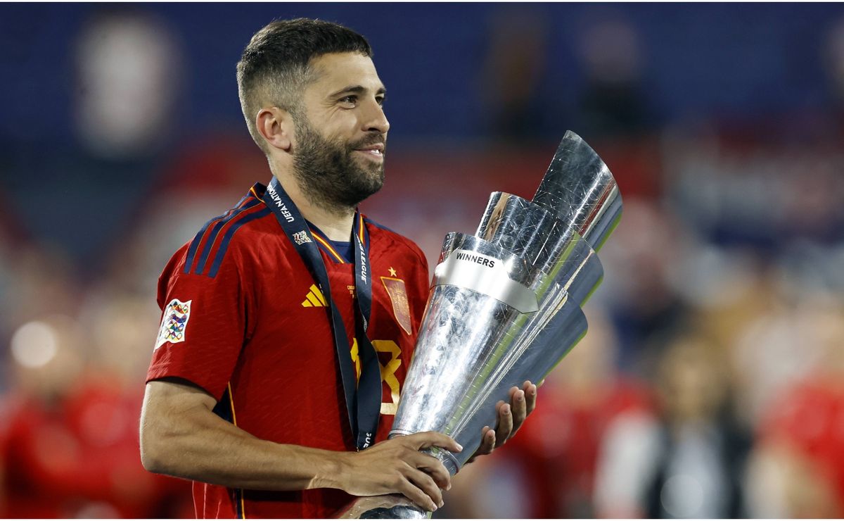 Why is Jordi Alba not playing for Spain vs Germany today in Euro 2024