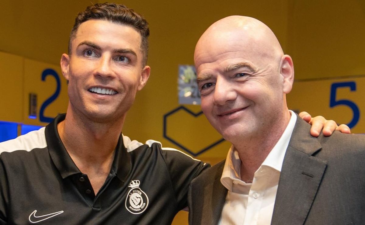 Visita de FIFA a Arabia Saudita ¿Reunión InfantinoCristiano Ronaldo