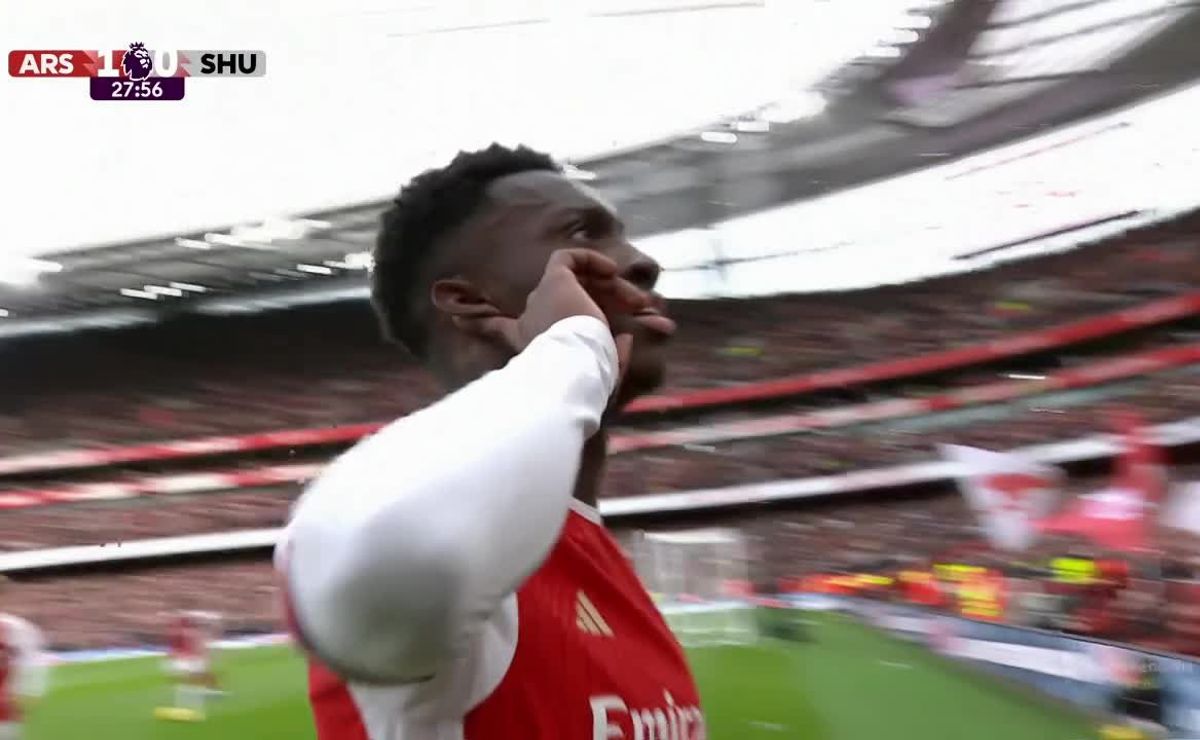 Video Nketiah Y Un Golazo Para El 1 0 Del Arsenal Vs Sheffield