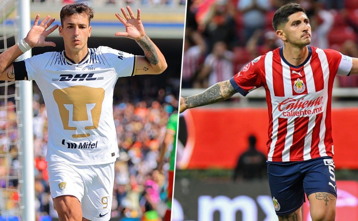 Las alineaciones de Pumas UNAM vs Chivas de Guadalajara por la Jornada ...
