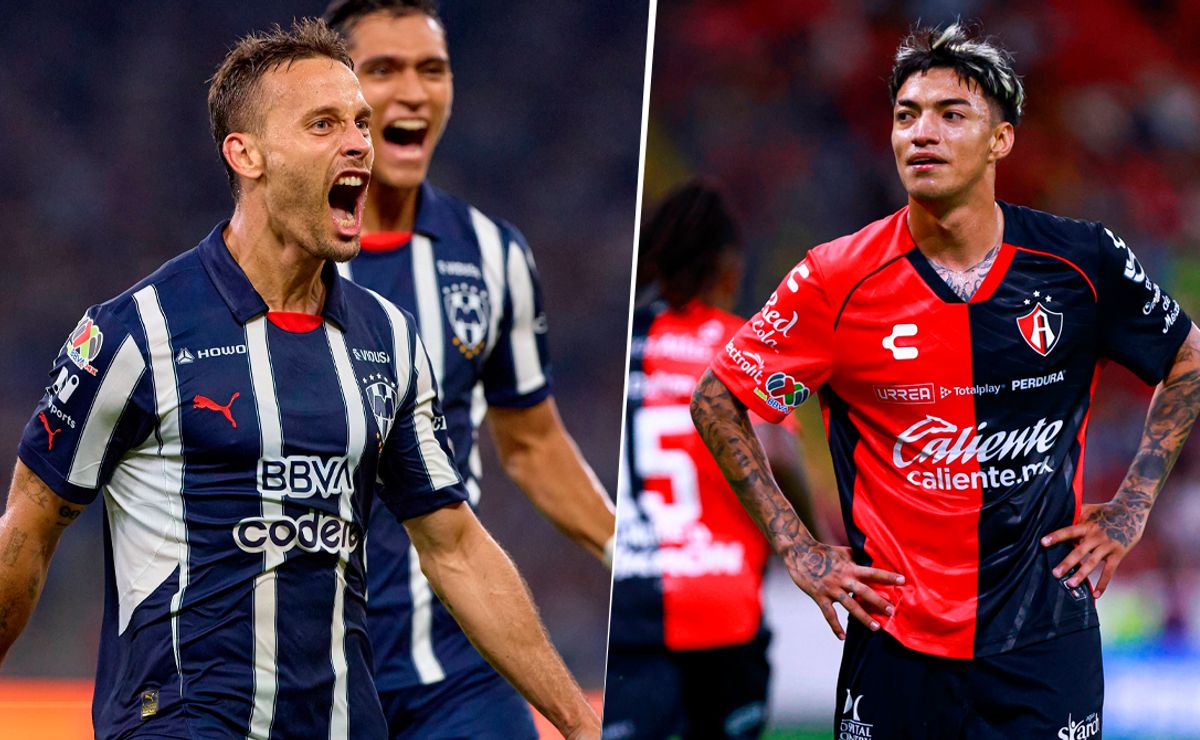 Las alineaciones de Rayados vs. Atlas por el Apertura 2024 de la Liga ...