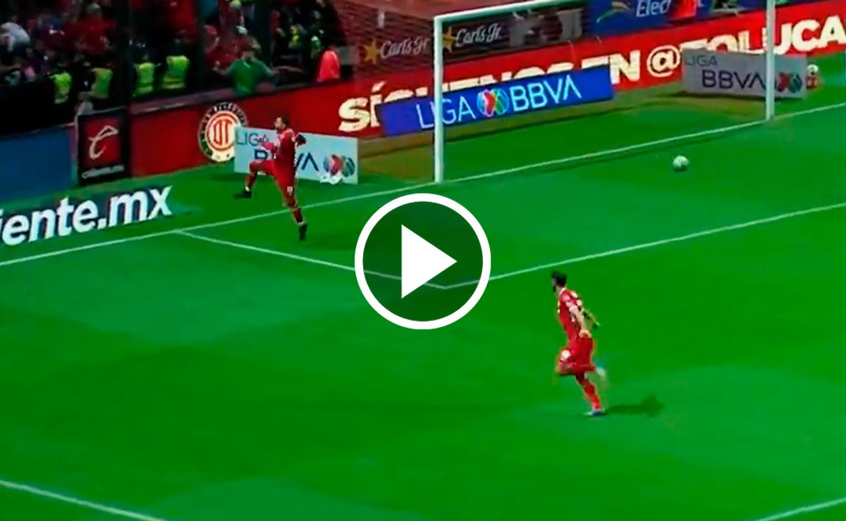 ¡Cayó el primero! El gol de Alexis Vega para el 1-0 de Toluca ante Rayados
