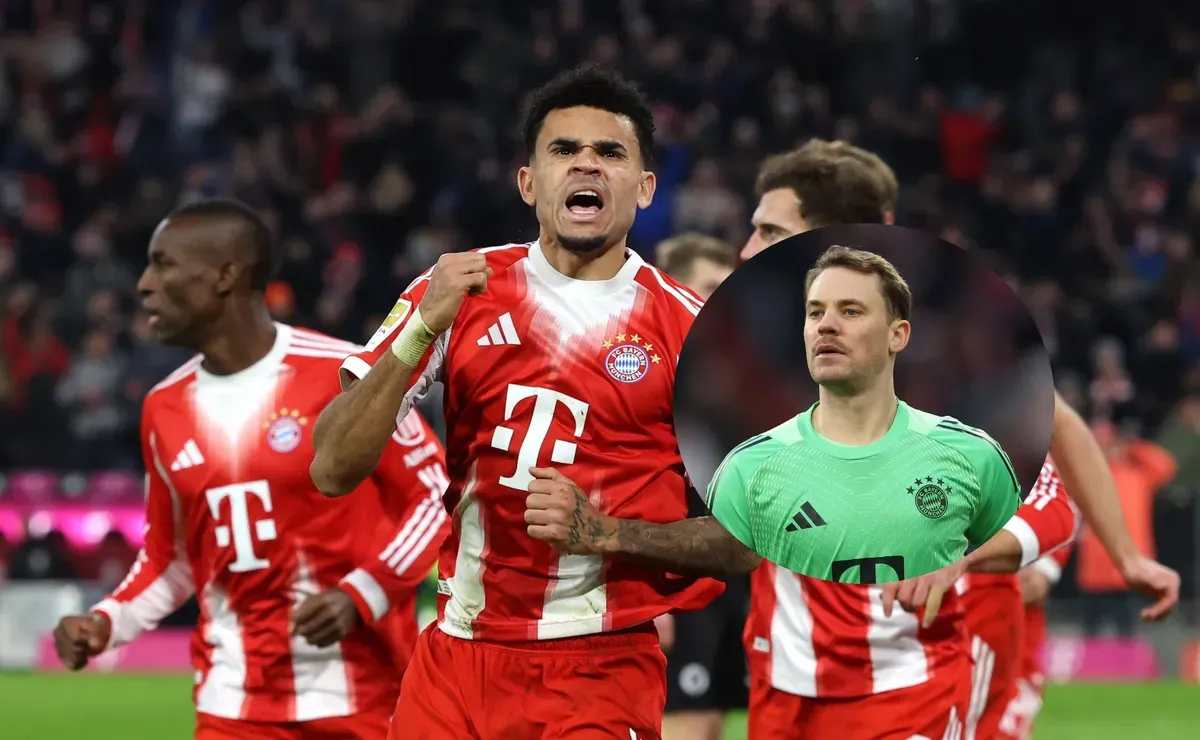 Manuel Neuer pasó de las críticas a los elogios a Lucho Díaz tras la victoria frente a St. Pauli