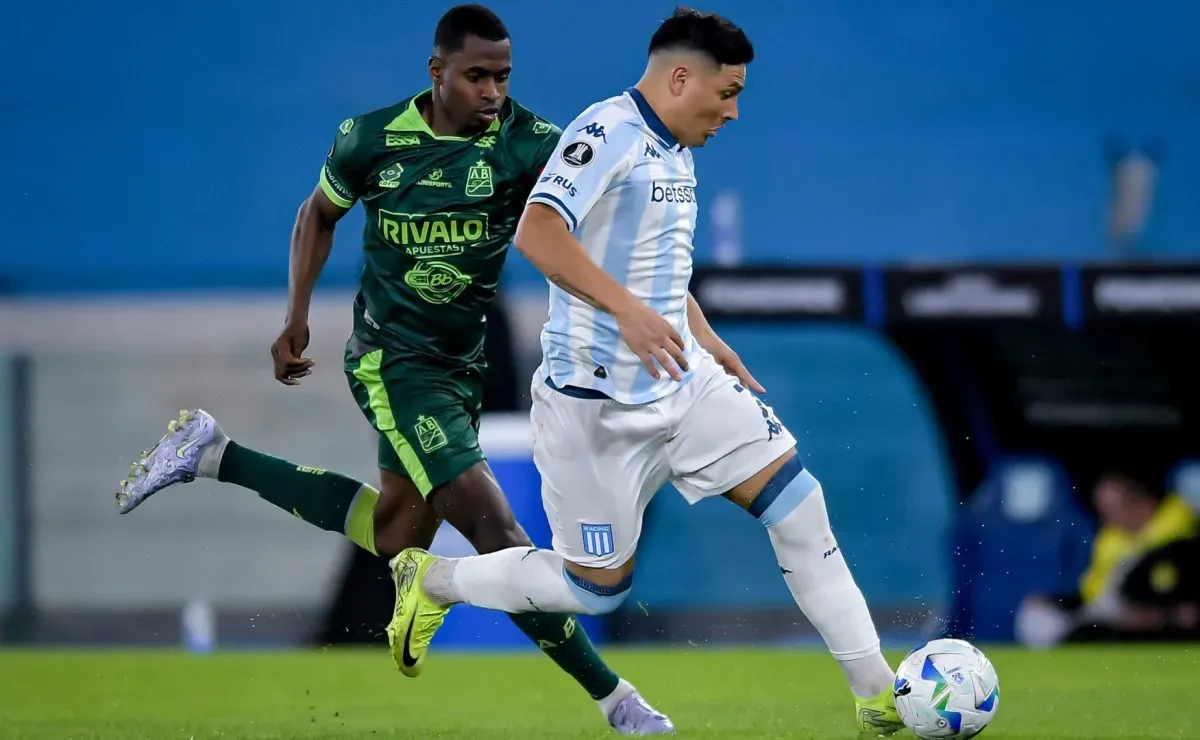 Maxi Salas, una de las figuras del Racing de Gustavo Costas.