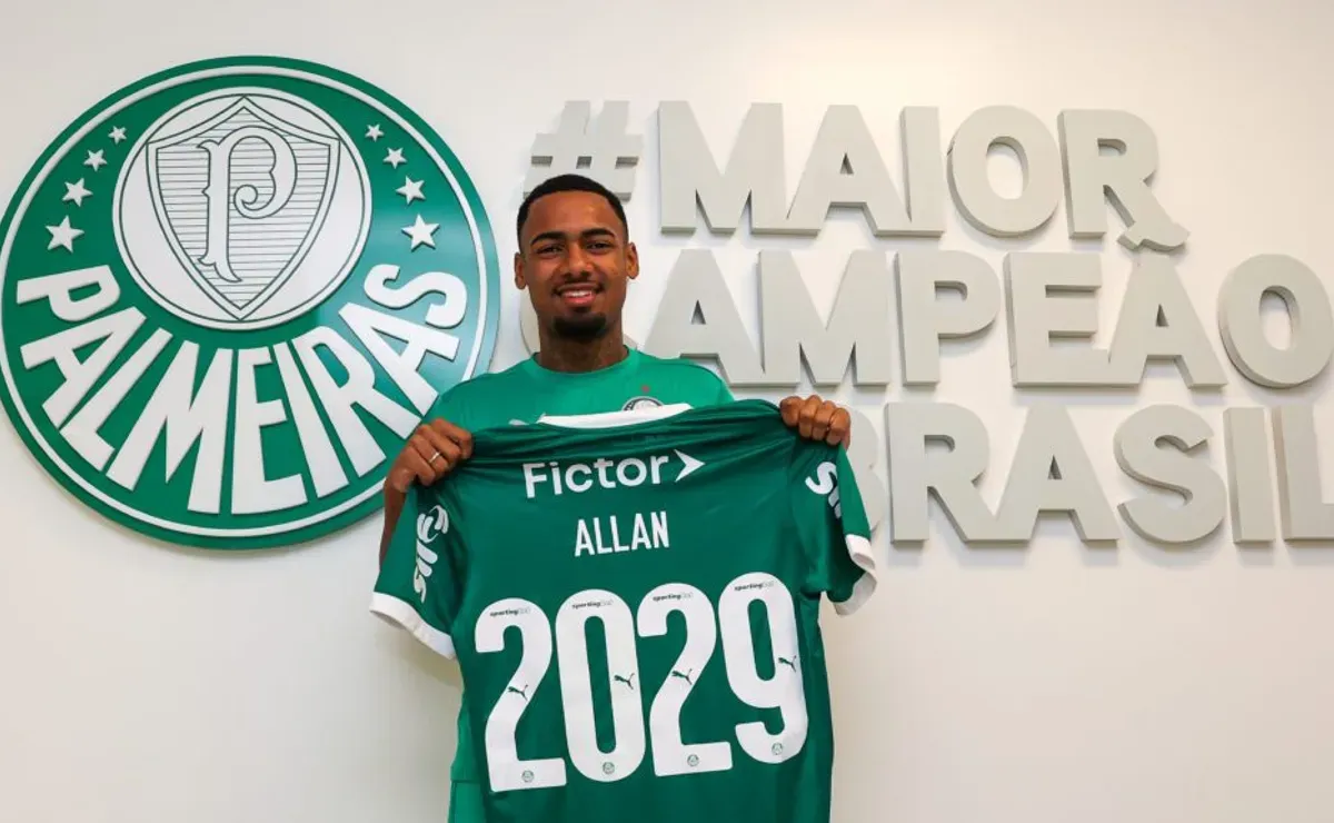 Allan renova com o Palmeiras e agradece apoio dos mais experientes.