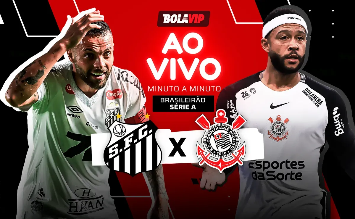 Fim de jogo! Santos 3 x 1 Corinthians pelo Brasileirão Betano