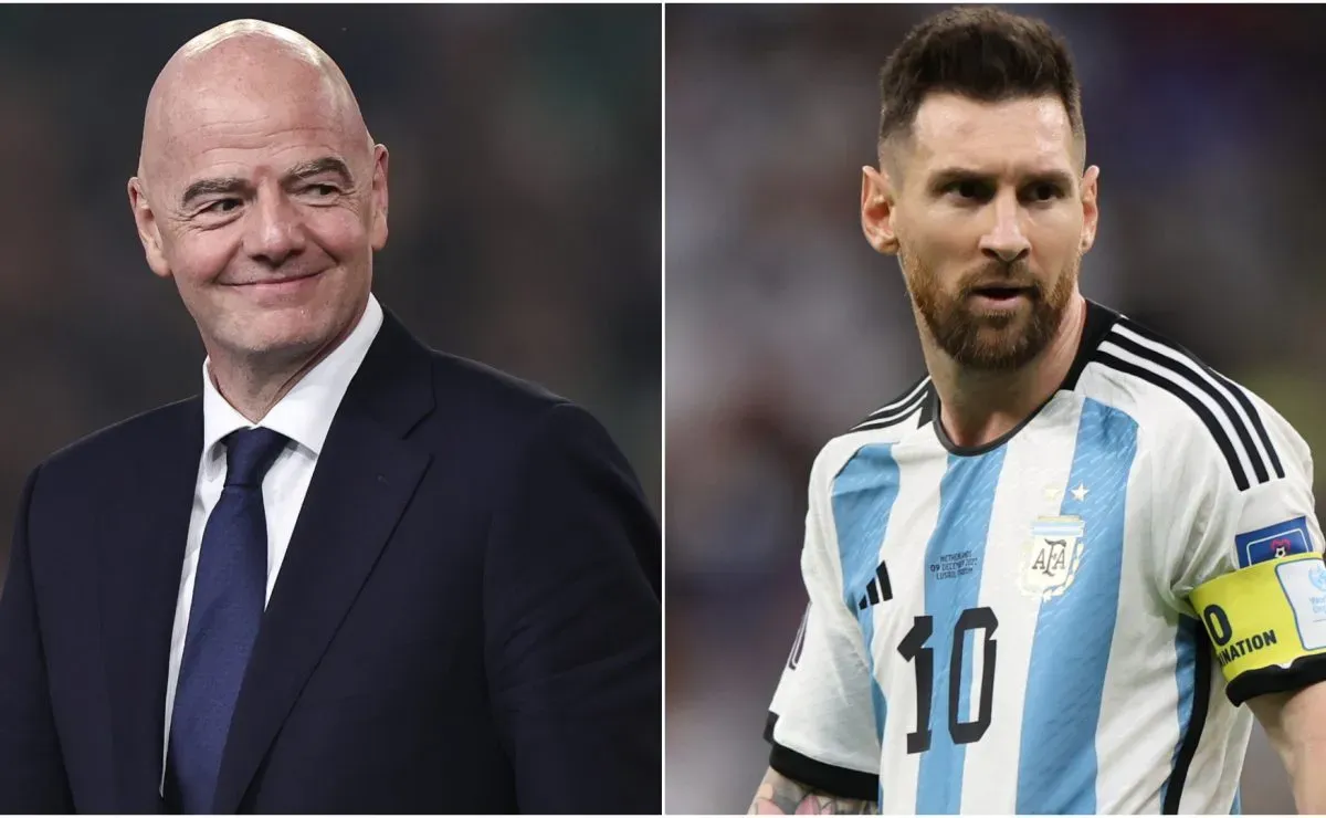 FIFA president Gianni Infantino implies that Lionel Messi will play in