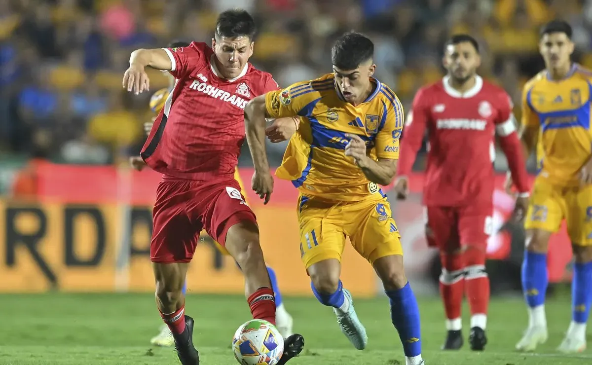 Las alineaciones de Toluca vs. Tigres UANL por el Clausura 2025