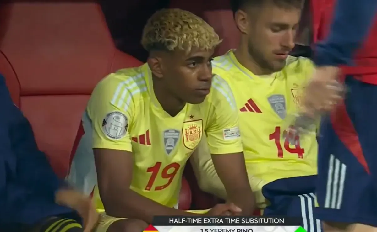 Lamine Yamal no tuvo la mejor reacción luego de salir en la Final de la  UEFA Nations League