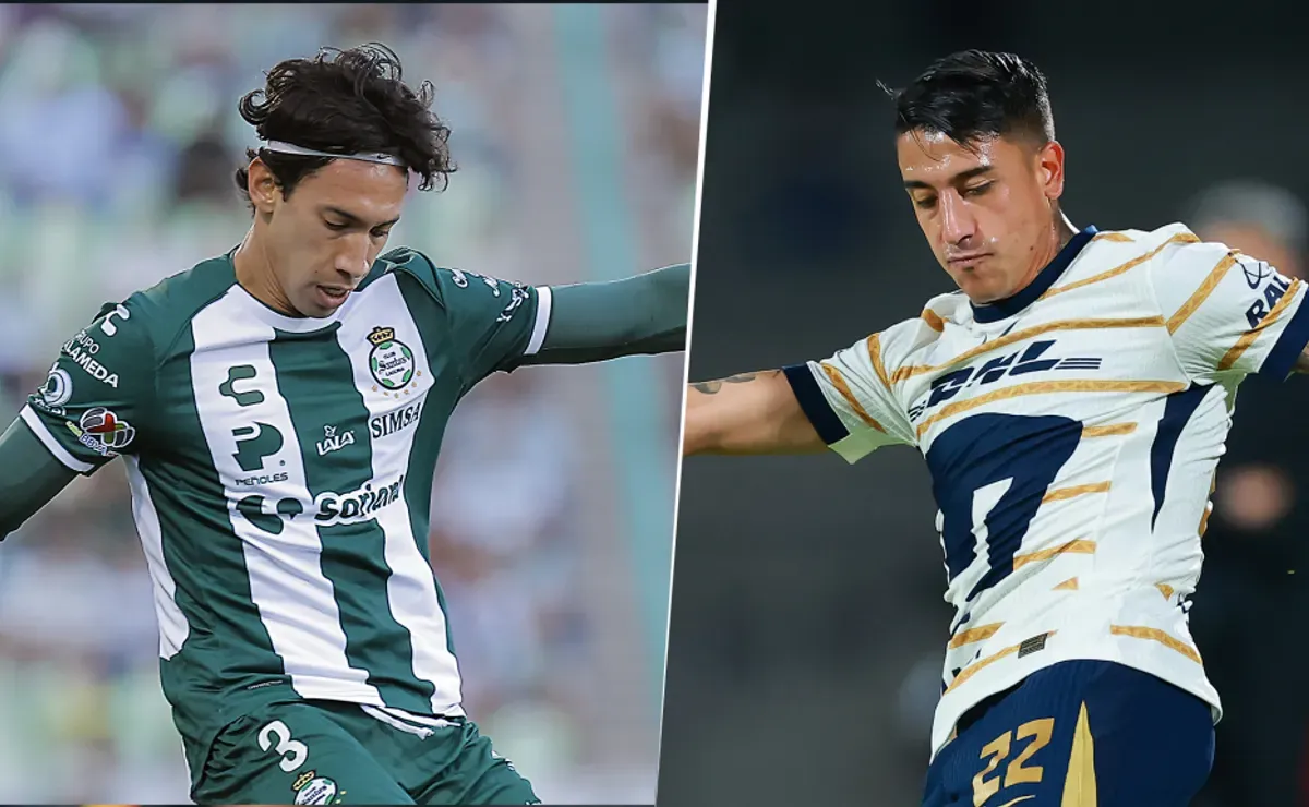 Las alineaciones de Santos Laguna vs. Pumas UNAM por la Jornada 1 del ...