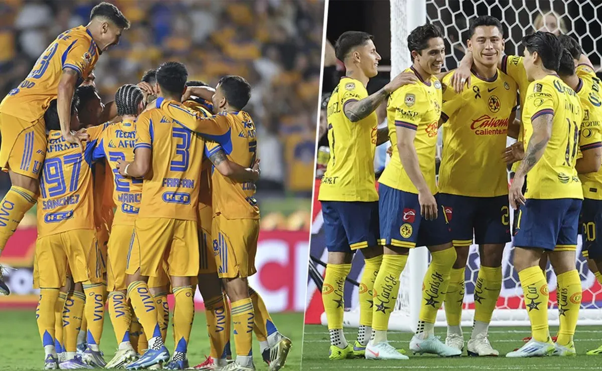 Las alineaciones de Tigres UANL vs. América por el Apertura 2025