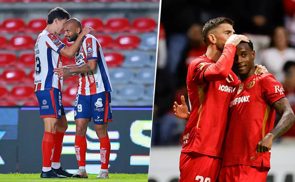 Las alineaciones de Atlético San Luis vs. Toluca por el Apertura 2025