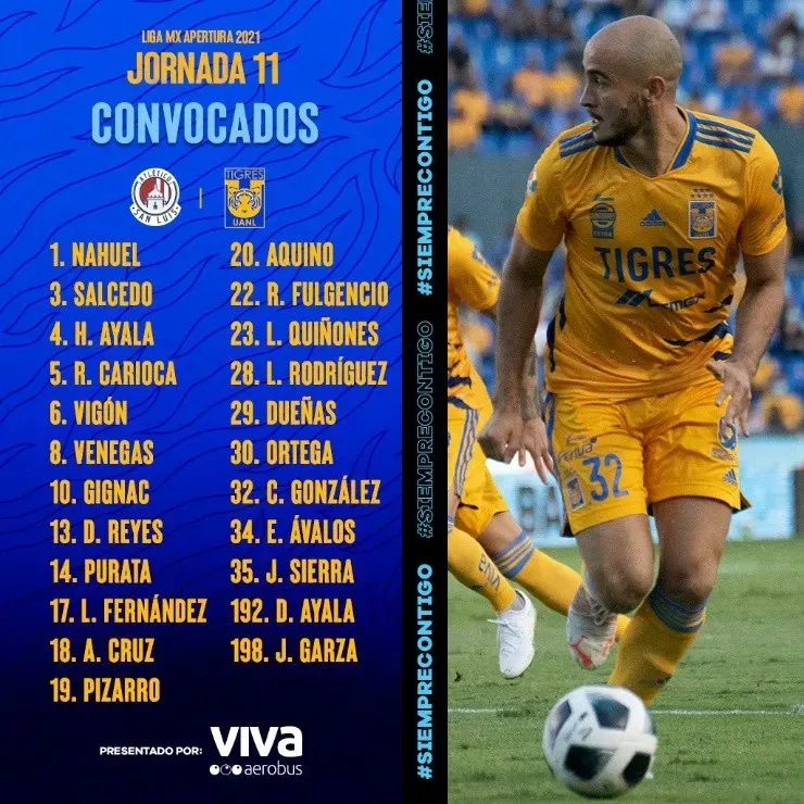 Foto: Twitter oficial de Tigres UANL.