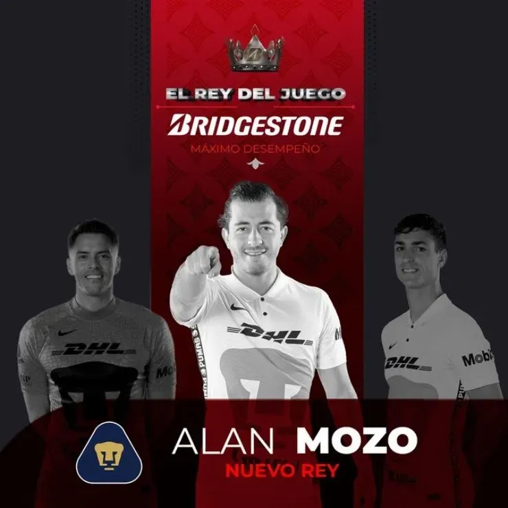 Así anunciaron el reconocimiento a Mozo (@PumasMX)