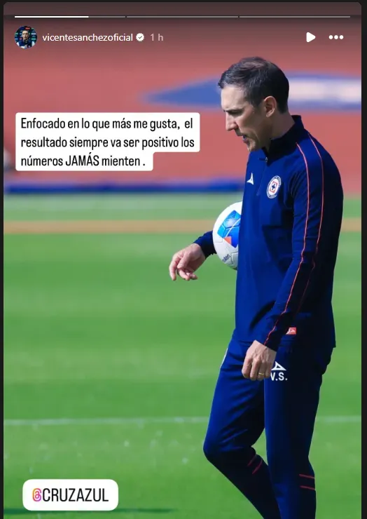Vicente Sánchez envía un desafiante mensaje a la directiva de Cruz Azul: “Los números jamás mienten”. Noticias en tiempo real