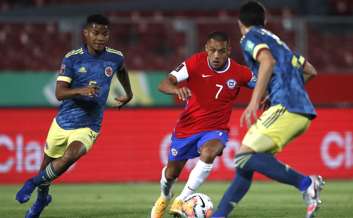 Chile vs Colombia Horario y qué canal transmite las Eliminatorias