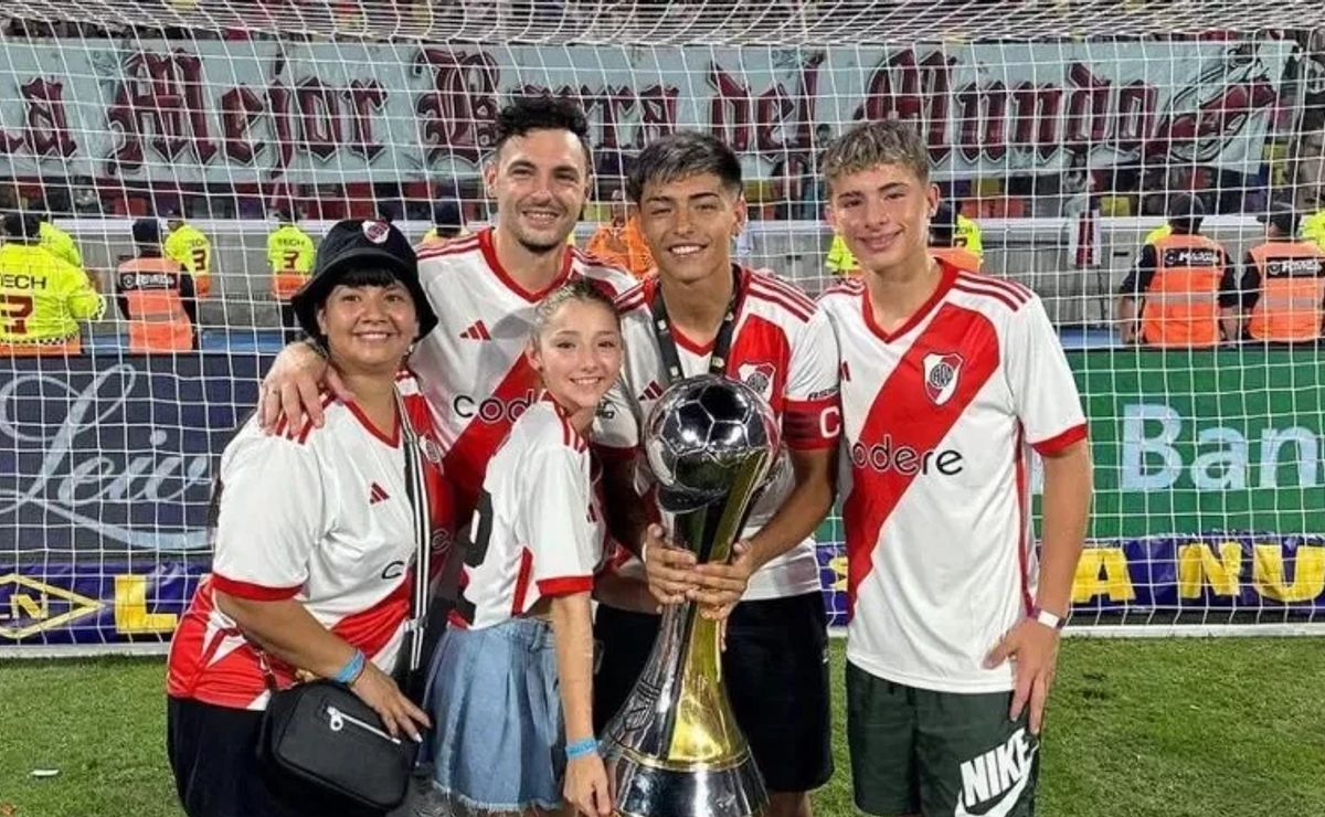 La dedicatoria del papá de Agustín Ruberto tras su debut en River - La ...