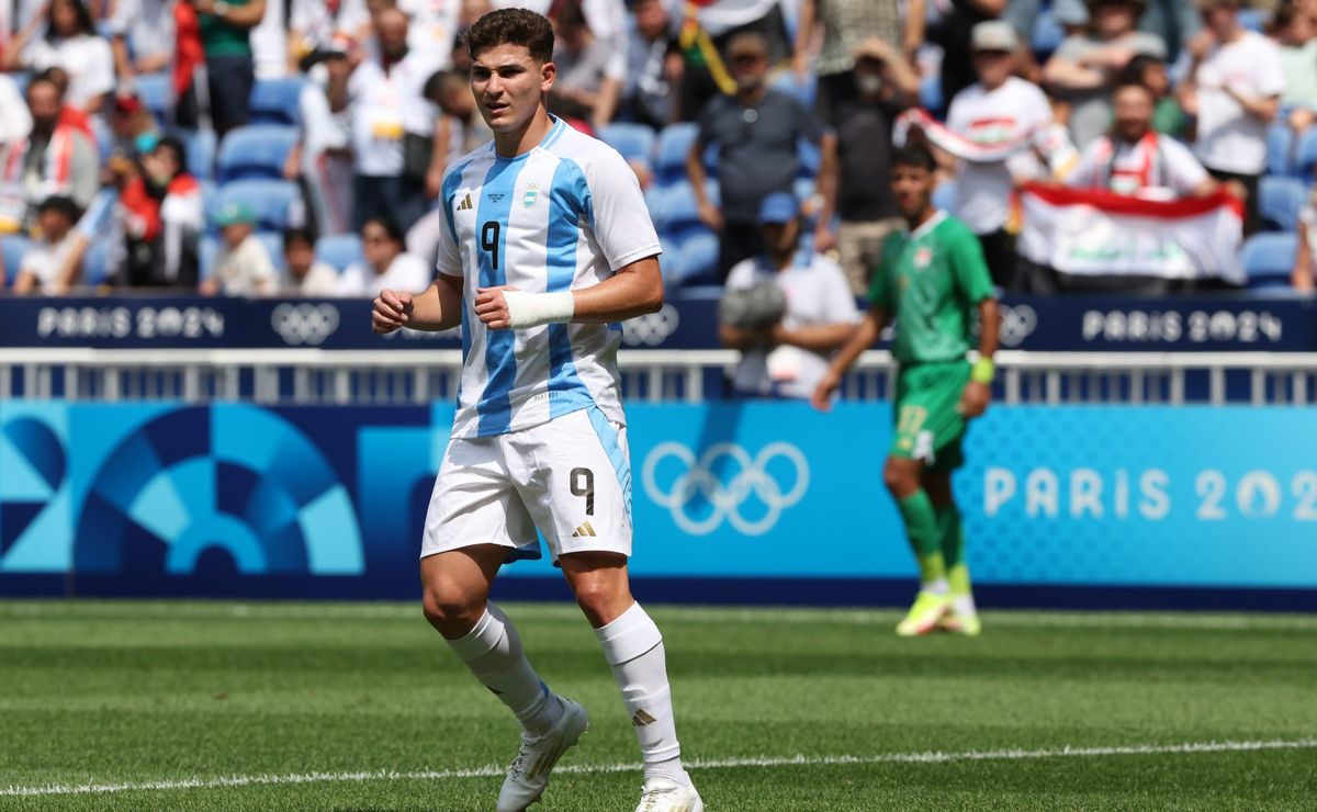 VIDEO: Julián Álvarez’s help to Almada within the purpose of the Argentina Nationwide Group vs. Iraq for the 2024 Paris Olympic Video games