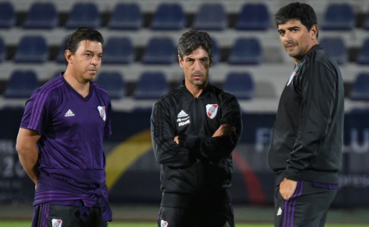 Con Vizcaya y Bujan: el cuerpo técnico de Gallardo en River