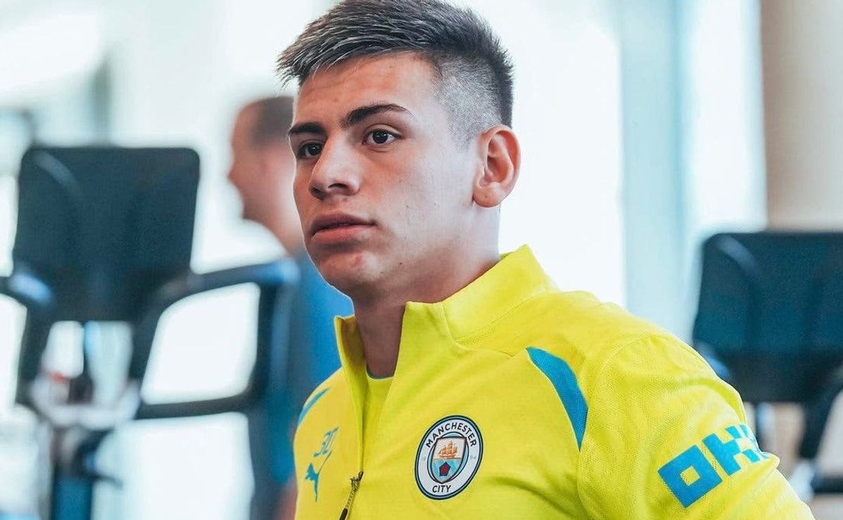 Llegó el estreno: el Diablito Echeverri debutó con Manchester City en la final de la FA Cup