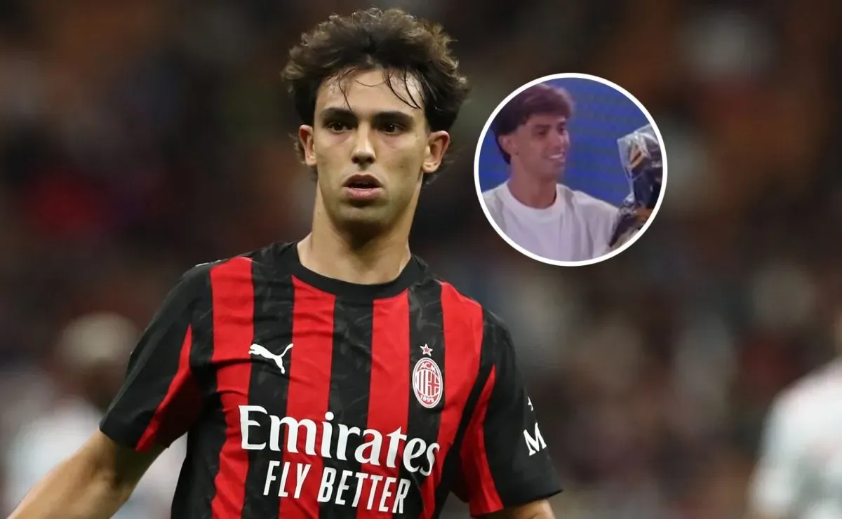 La divertida reacción de Joao Félix cuando lo hicieron posar con una camiseta de Boca: 