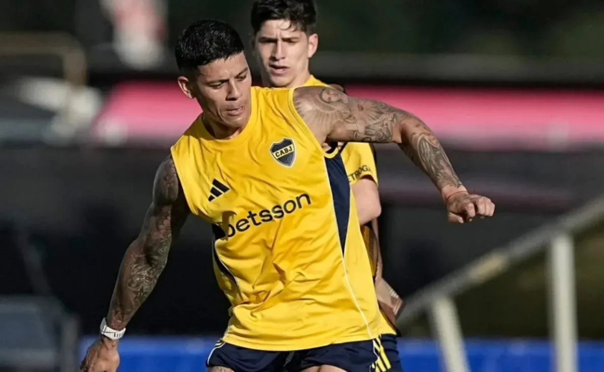 Sorpresiva ausencia de Marcos Rojo en el entrenamiento de Boca: los detalles