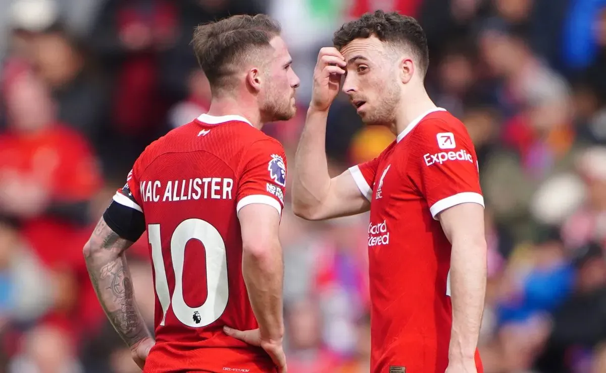 El sentido posteo de Alexis Mac Allister para Diogo Jota: 