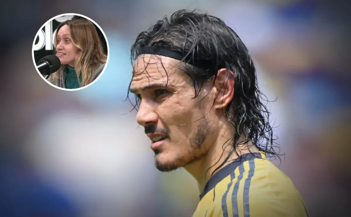 La actriz que recibió un mensaje inesperado de Cavani: 