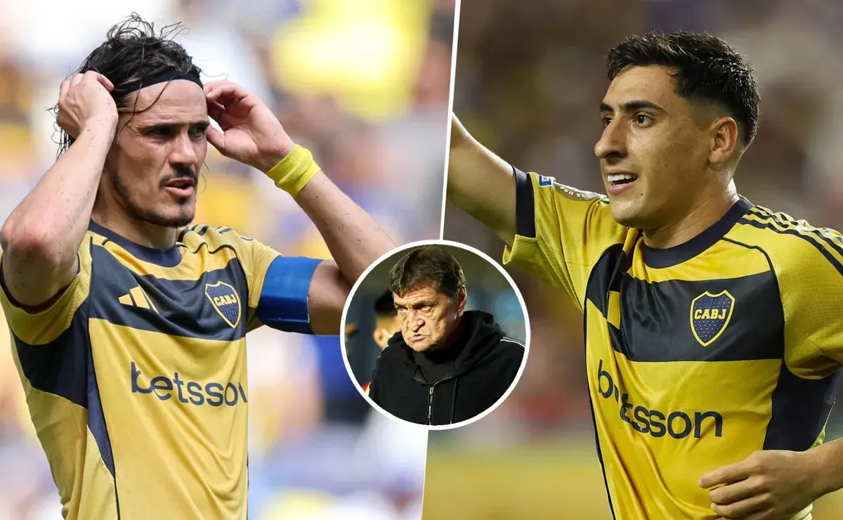 La sorpresiva postura de Falcioni sobre Cavani y Merentiel: 