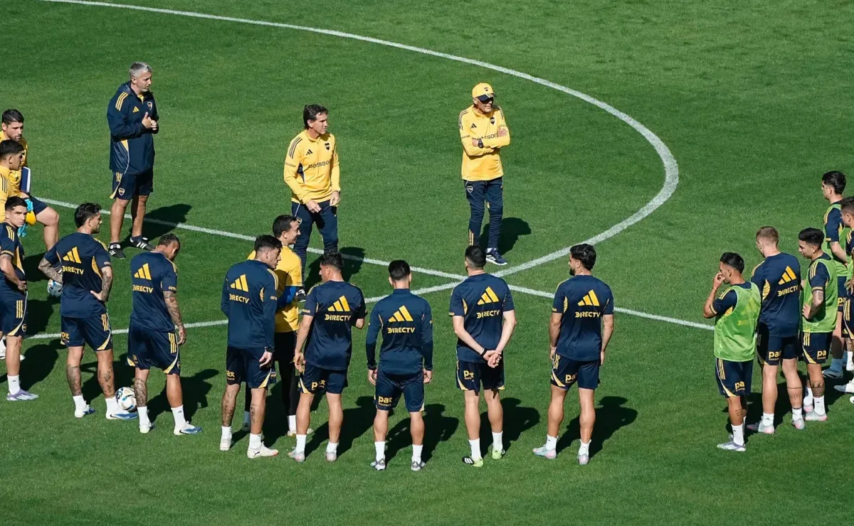 Ni suplentes: los tres jugadores de Boca que Russo no utilizó en la práctica de fútbol