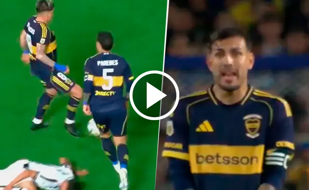 El reclamo de Paredes a un compañero de Boca en pleno partido ante Central Córdoba: 