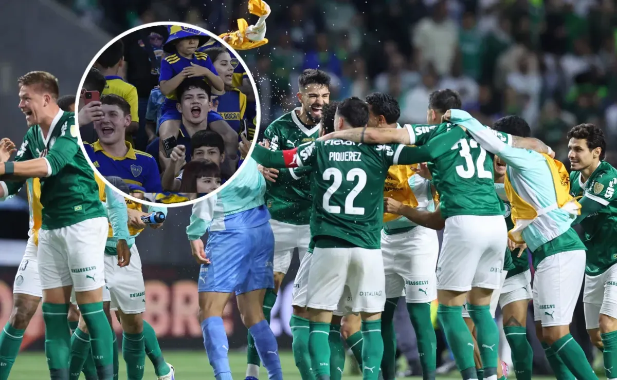 La espectacular gastada de Palmeiras a River que celebraron en Boca: 