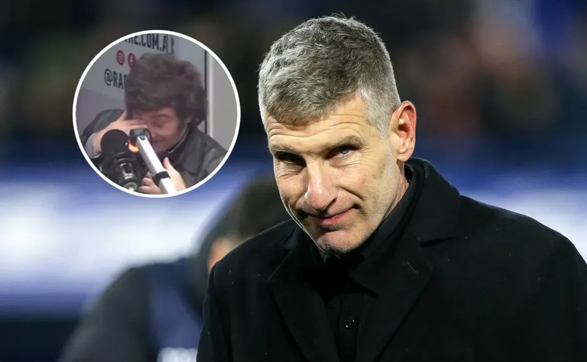 Javier Milei lloró al hablar de Martín Palermo: 