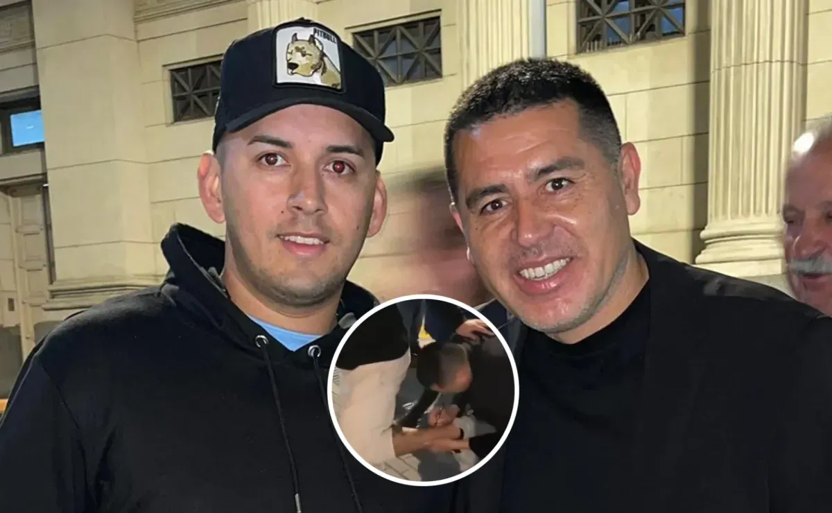 Un hincha de River sorprendió a Riquelme: le pidió una firma y se la tatuó