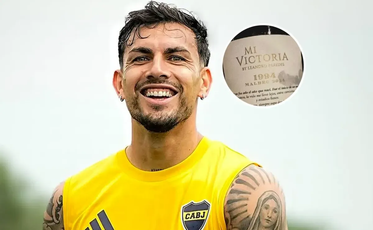 Leandro Paredes presentó su nuevo vino, especialmente dedicado a su vuelta a Boca, con un emotivo mensaje y detalles xeneizes