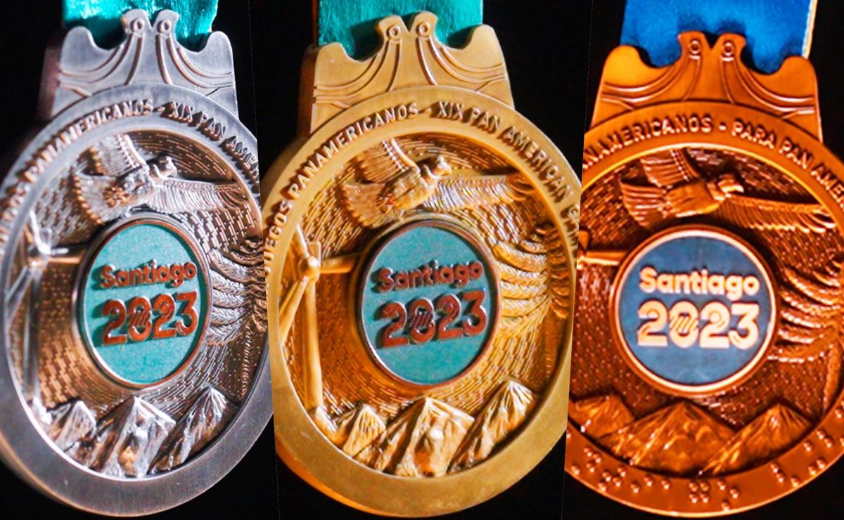 Santiago 2023 exóticas medallas con corazón de cobre para ganadores